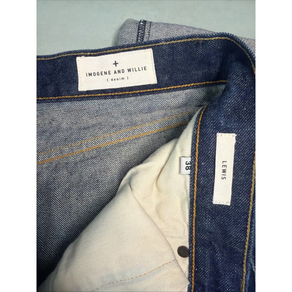 Imogene + Willie x Lewis Jeans Mens 38 Selvedge Denim Dark Wash Made USA - Picture 4 of 8